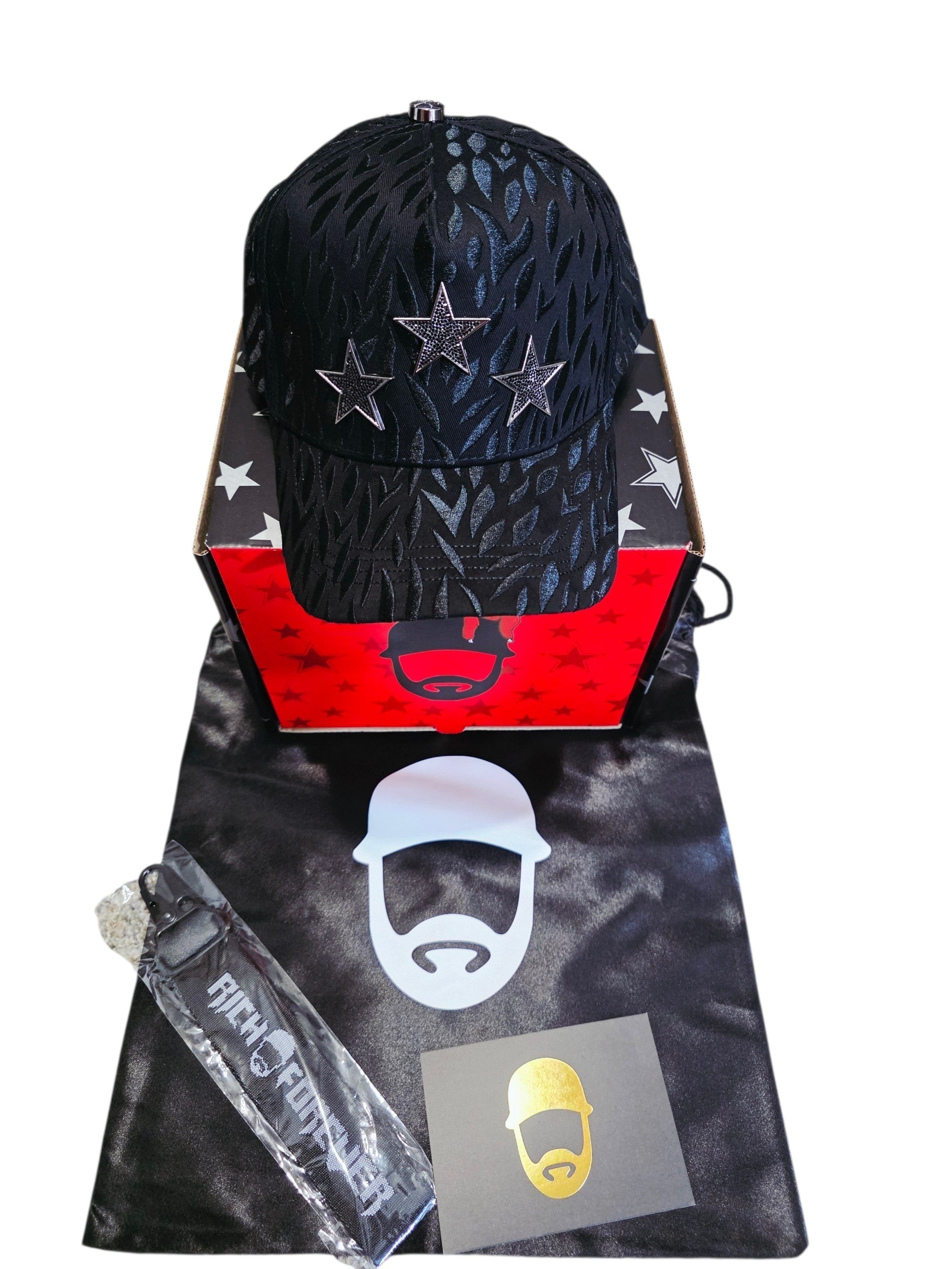 Barbas hats Rockstar total black Full set , Box Premium, Limited Edition